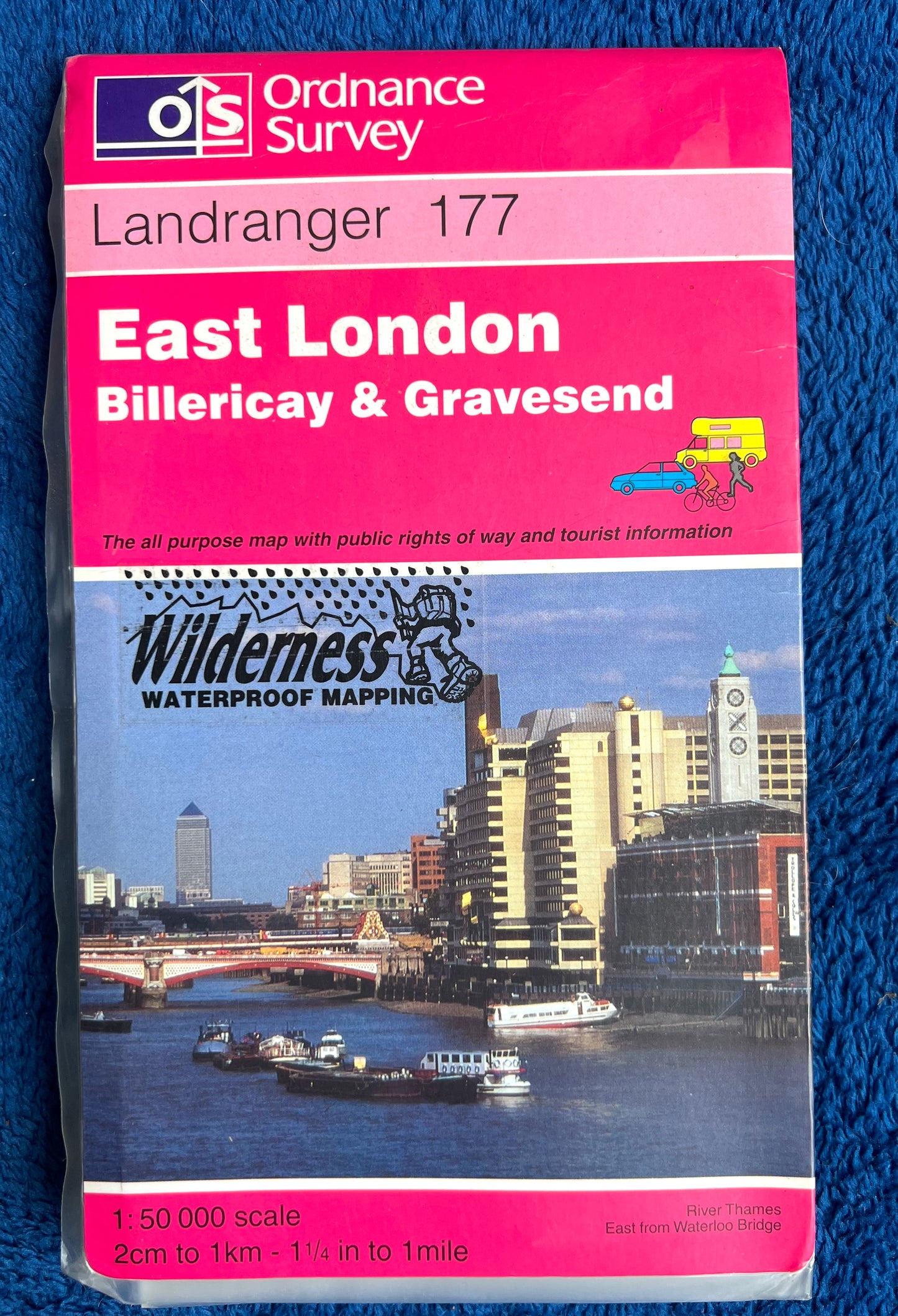 1982 to 1996 ORDNANCE SURVEY Map of EAST LONDON Sheet 177