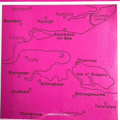 1974 to 1999 ORDNANCE SURVEY Map of THE THAMES ESTUARY SHEET 178