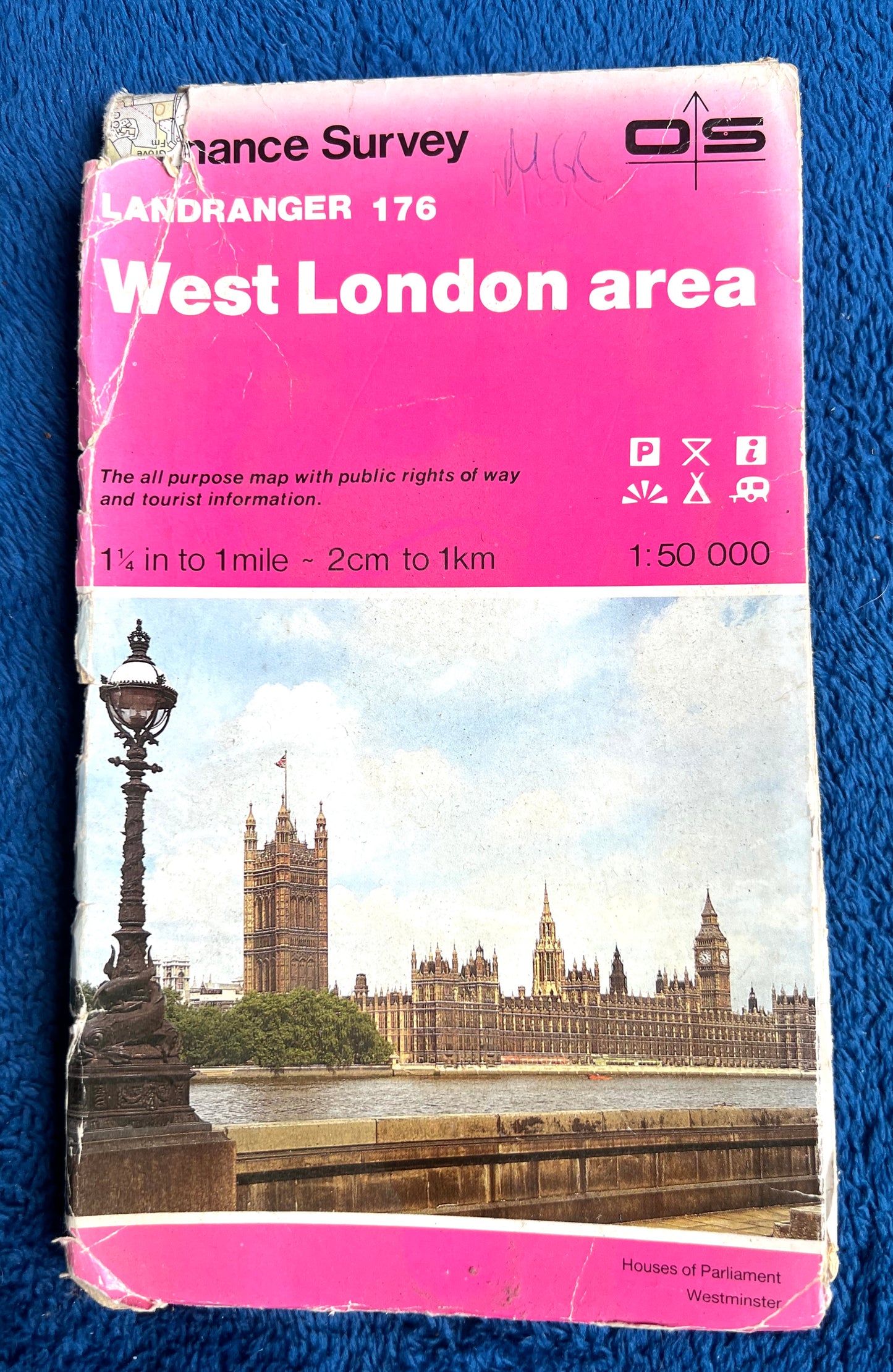 1974 -  1995 ORDNANCE SURVEY Maps of WEST LONDON SHEET 176