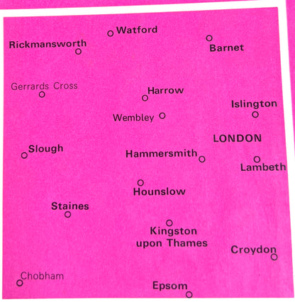 1974 -  1995 ORDNANCE SURVEY Maps of WEST LONDON SHEET 176