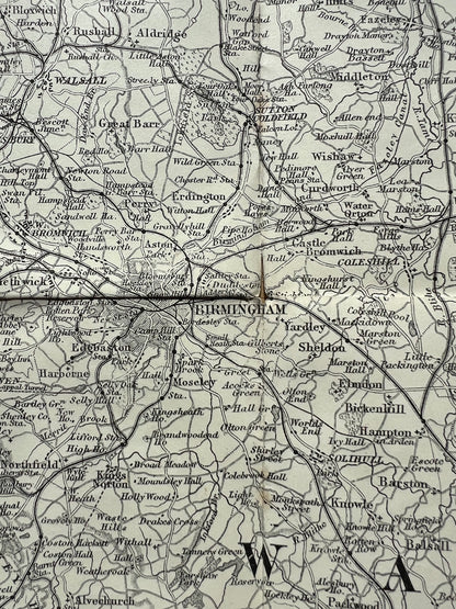 Early Bartholomew Map of BIRMINGHAM