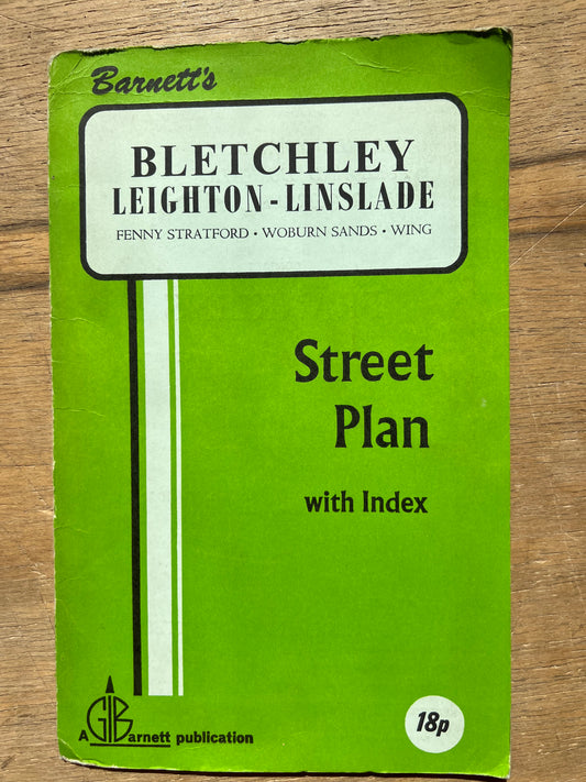 1970s Street Plan of BLETCHLEY , LEIGHTON and LINSLADE