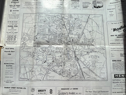 1970s Street Plan of CREWE