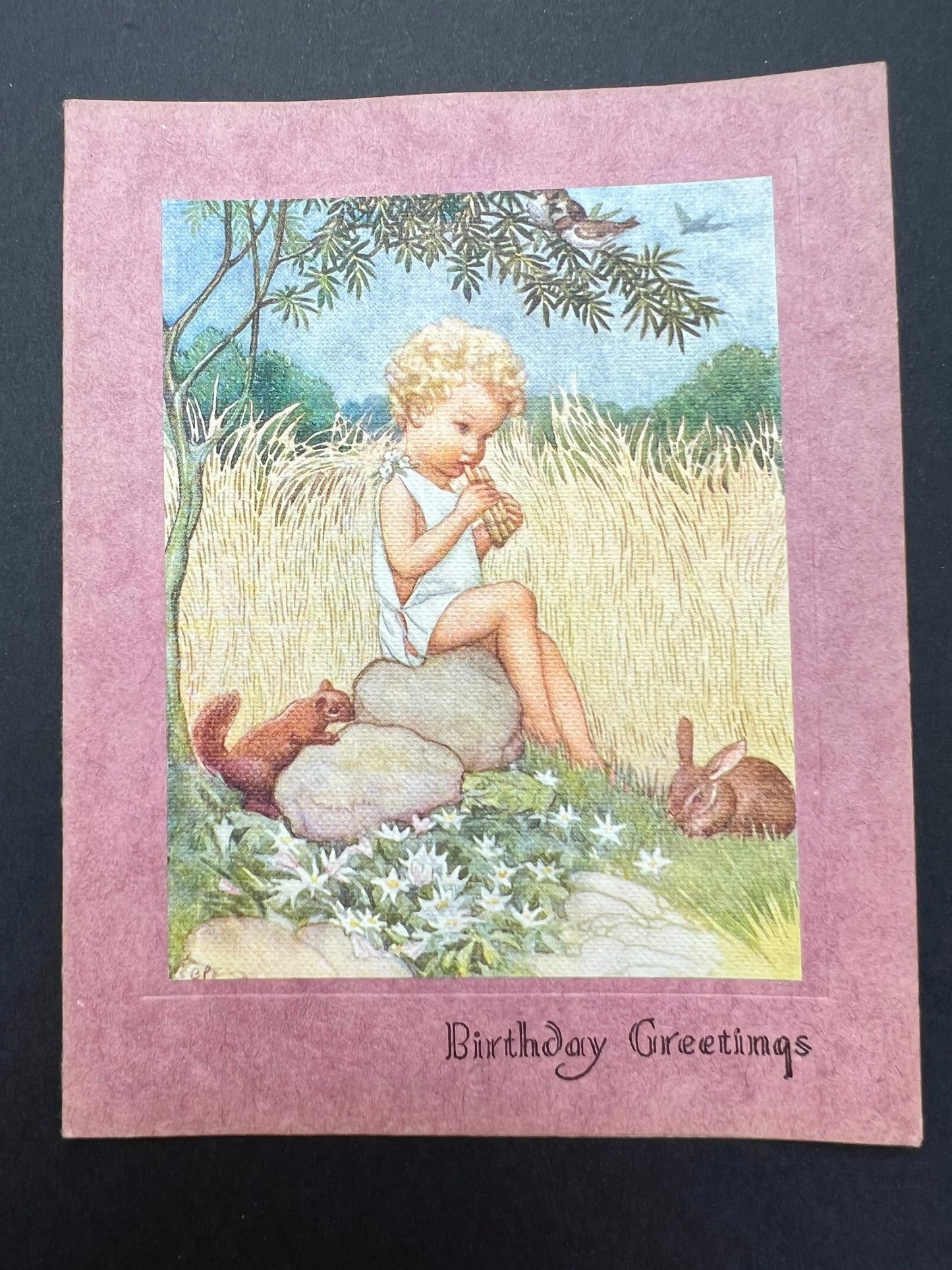Delightful Unused 1940s Birthday Cards  with S.B Pearse Illustrations.
