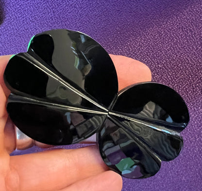 Lovely Shiny Black Deco 2 Part Belt Buckle to fit  up to 2.8cm Belt