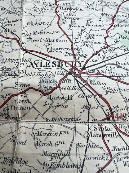 Detailed 1930s Map of Buckinghamshire