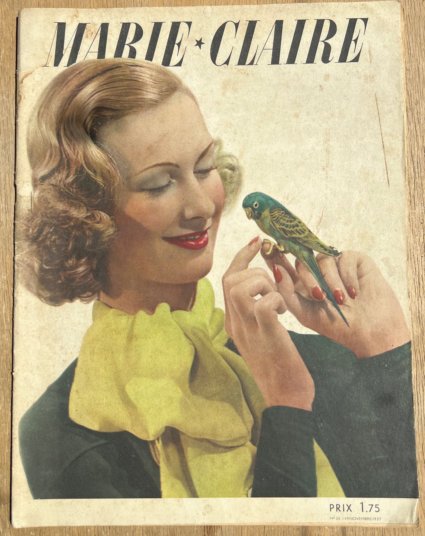 1930s Film Stars in in November 1937  Issue No 38 of French MARIE CLAIRE