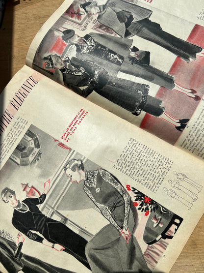 1930s Film Stars in in November 1937  Issue No 38 of French MARIE CLAIRE