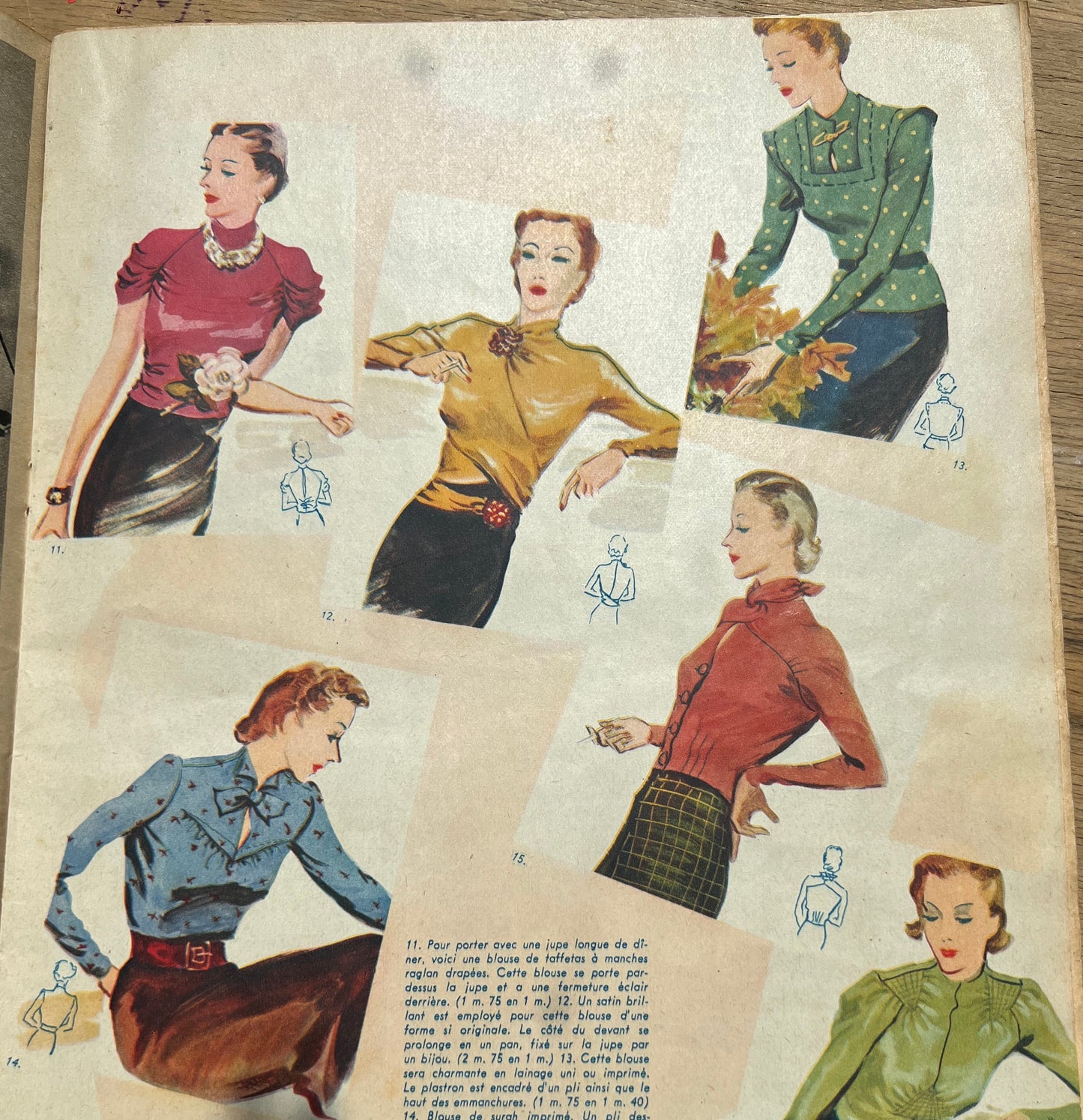 1930s Film Stars in in November 1937  Issue No 38 of French MARIE CLAIRE