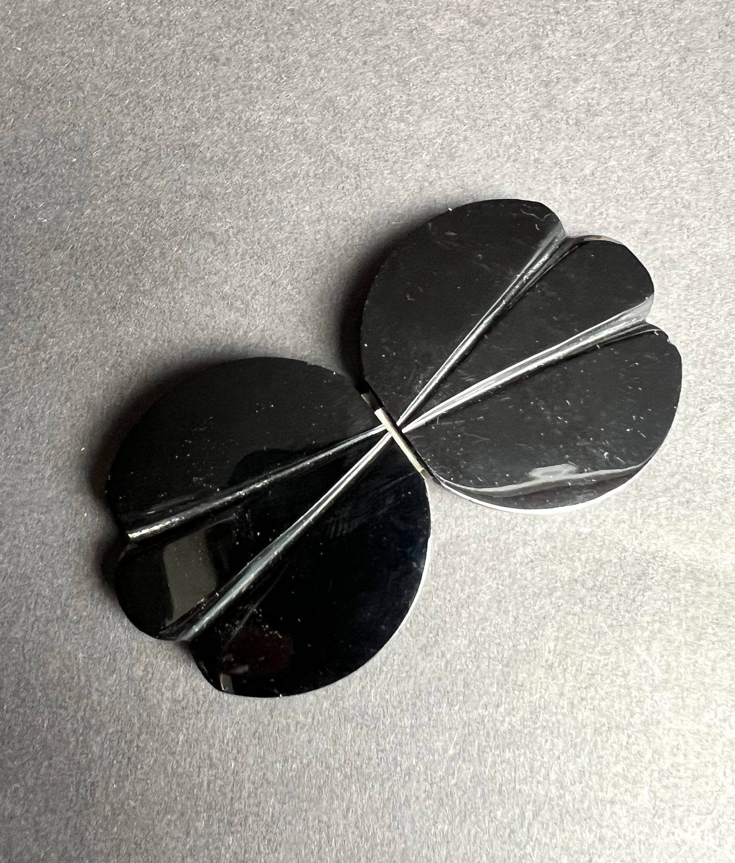 Lovely Shiny Black Deco 2 Part Belt Buckle to fit  up to 2.8cm Belt