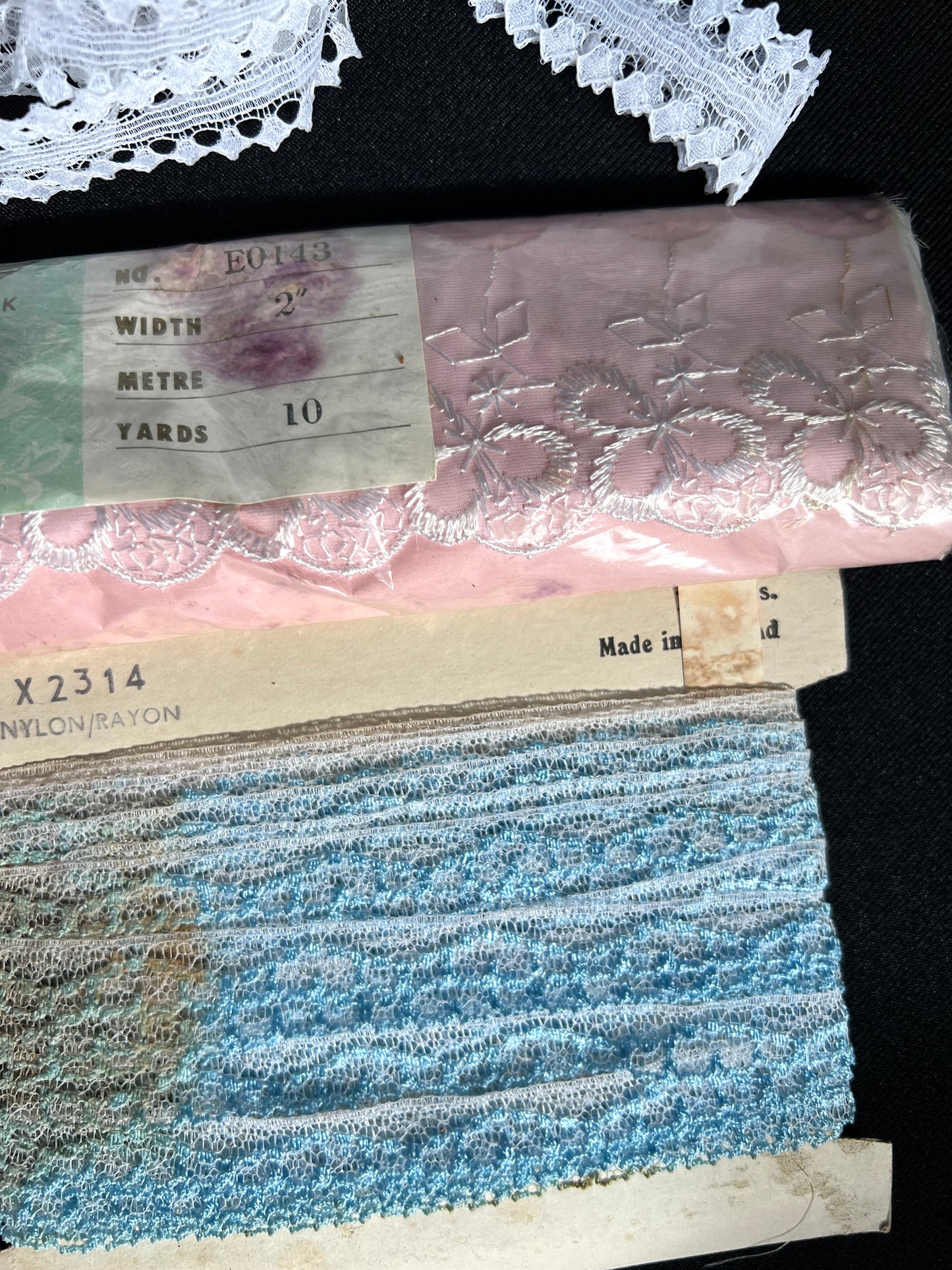 Job Lot of 5 Packages of Vintage Trim - Aprox 60 yards of it !