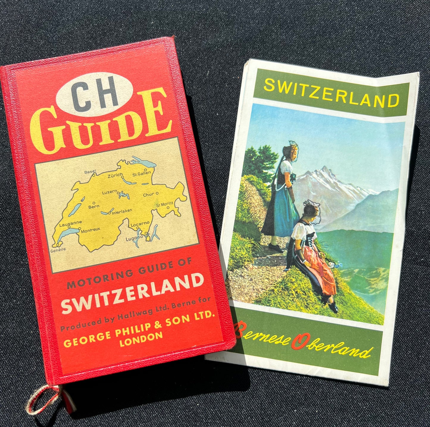 1955  CH Guide - Motoring Guide of Switzerland George Philip & Son Ltd.