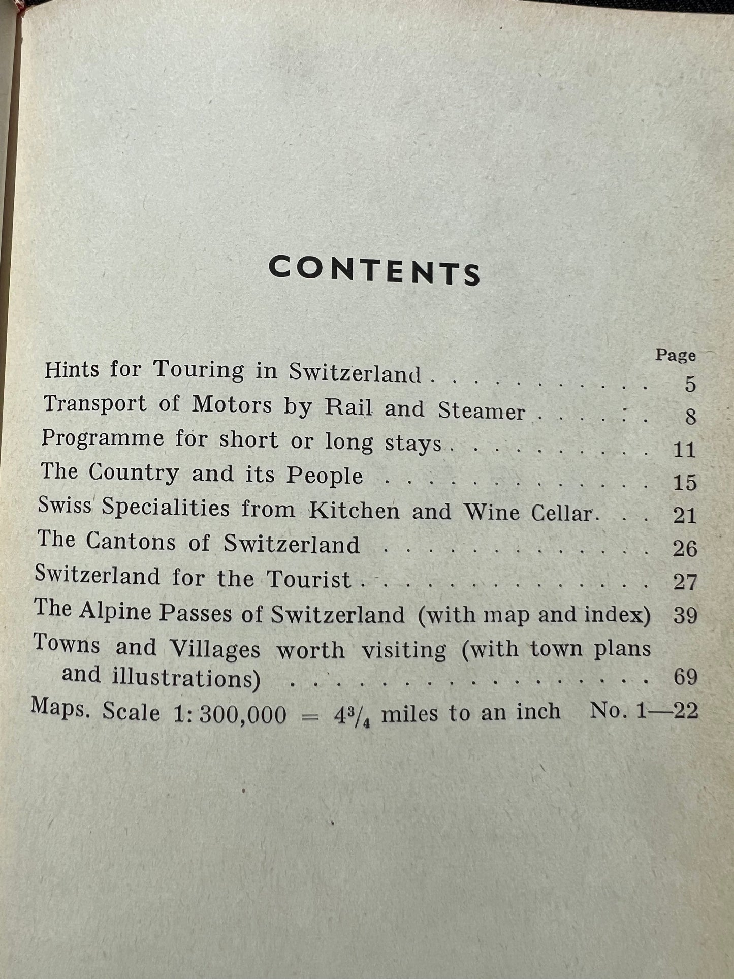 1955  CH Guide - Motoring Guide of Switzerland George Philip & Son Ltd.