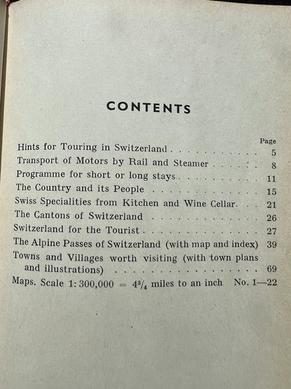 1955  CH Guide - Motoring Guide of Switzerland George Philip & Son Ltd.