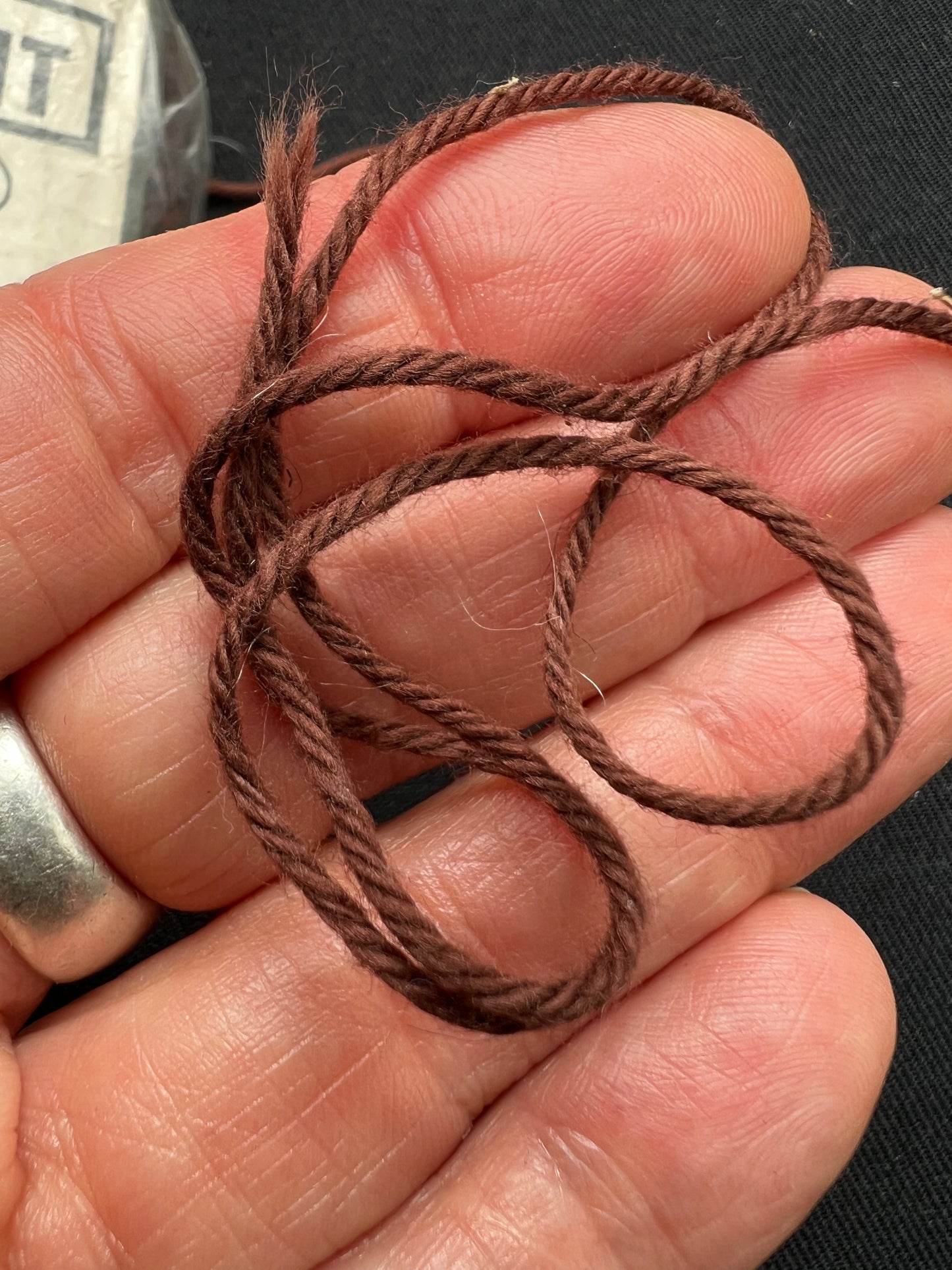 Vintage Brown Cotton MULTIKNIT Thread - 38g