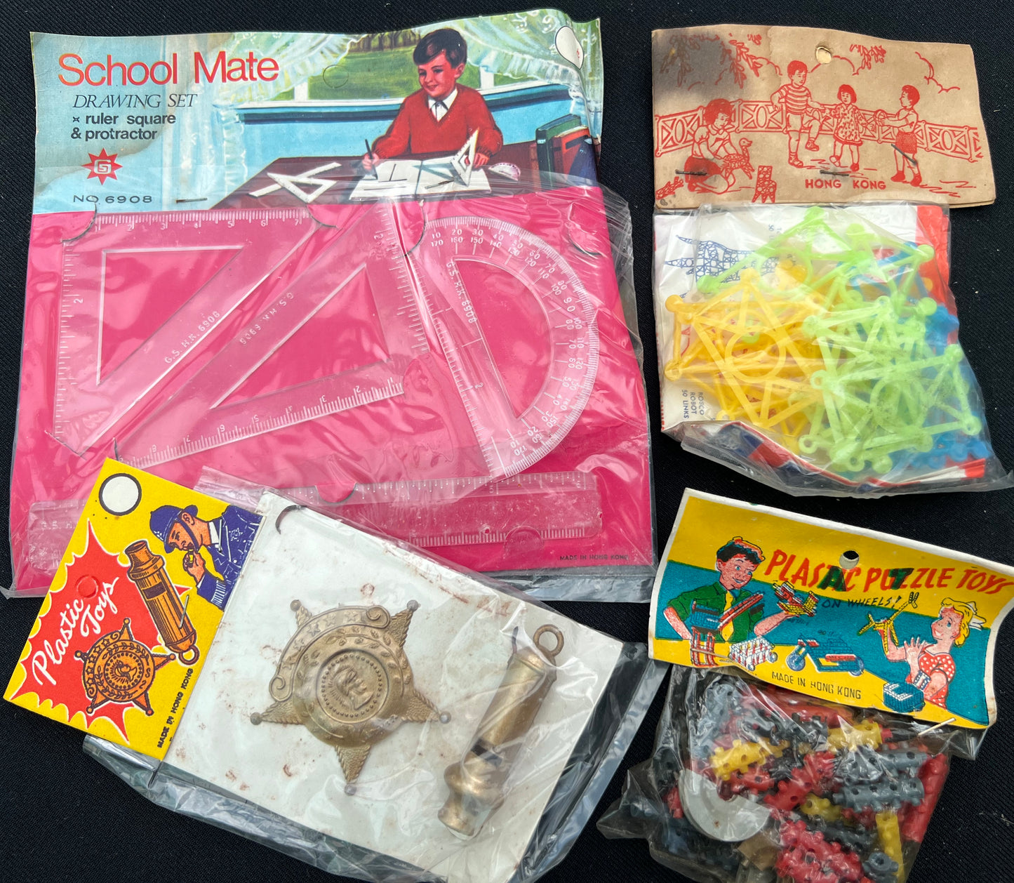 Job Lot of 8 Vintage toys in Grubby Packaging