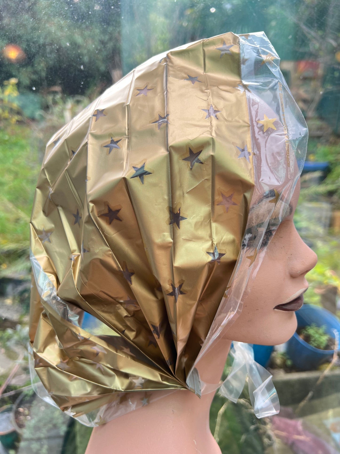 Glorious Reversible Gold Star Rain Hat Copyright 1957 !