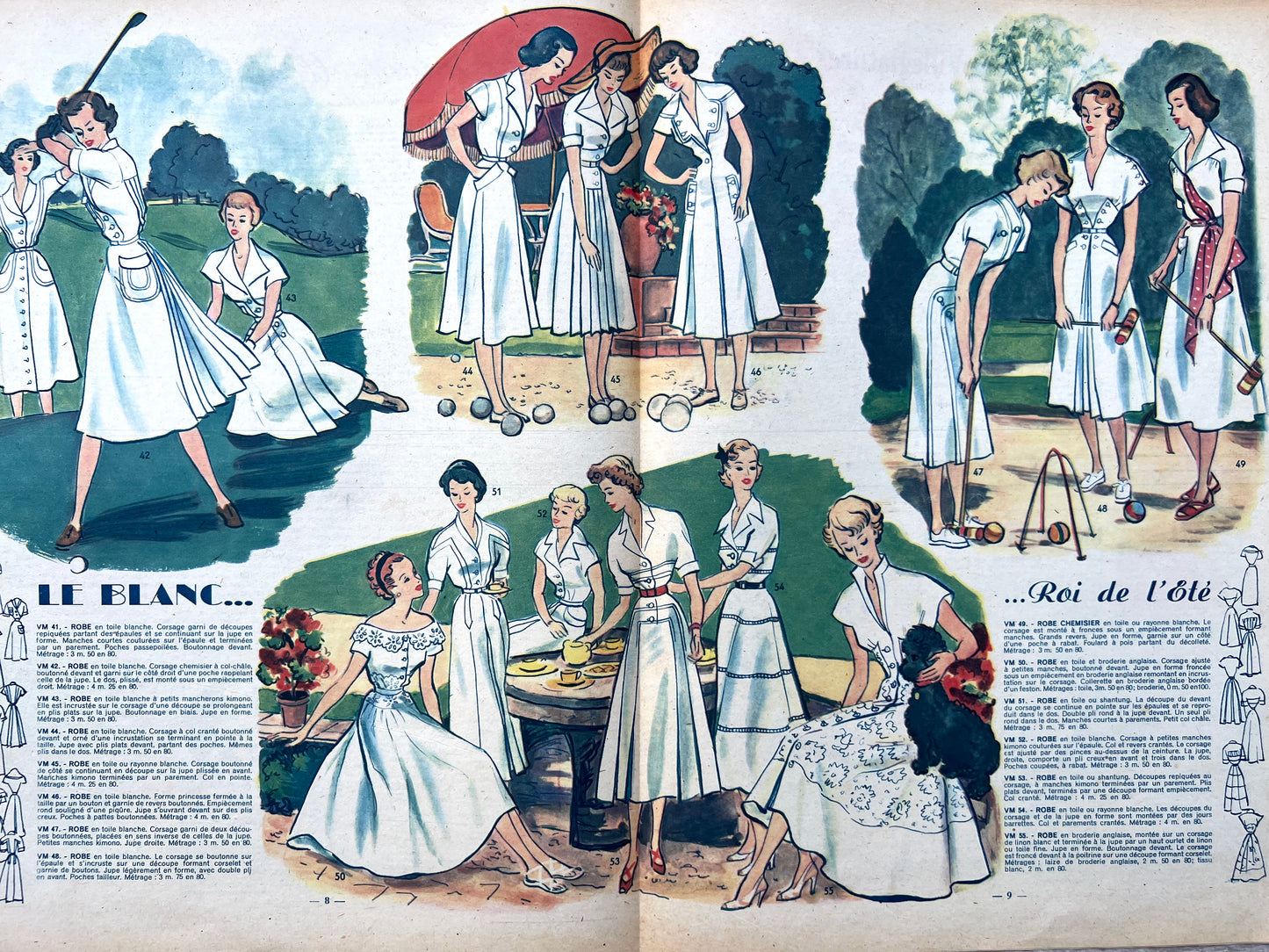 Hiking in The Mountains in 23rd June 1949 in French Fashion Magazine Votre Mode