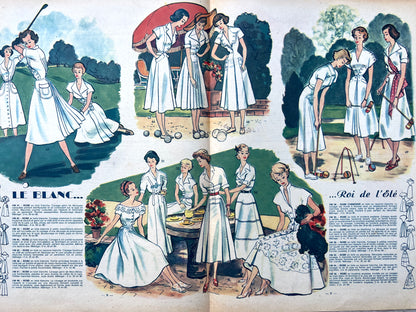 Hiking in The Mountains in 23rd June 1949 in French Fashion Magazine Votre Mode