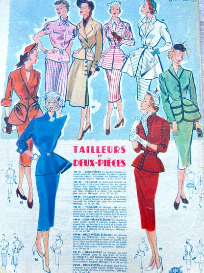 Latest Fashions and Toy Furniture Making in 5th April 1951 French Women's Magazine Votre Mode