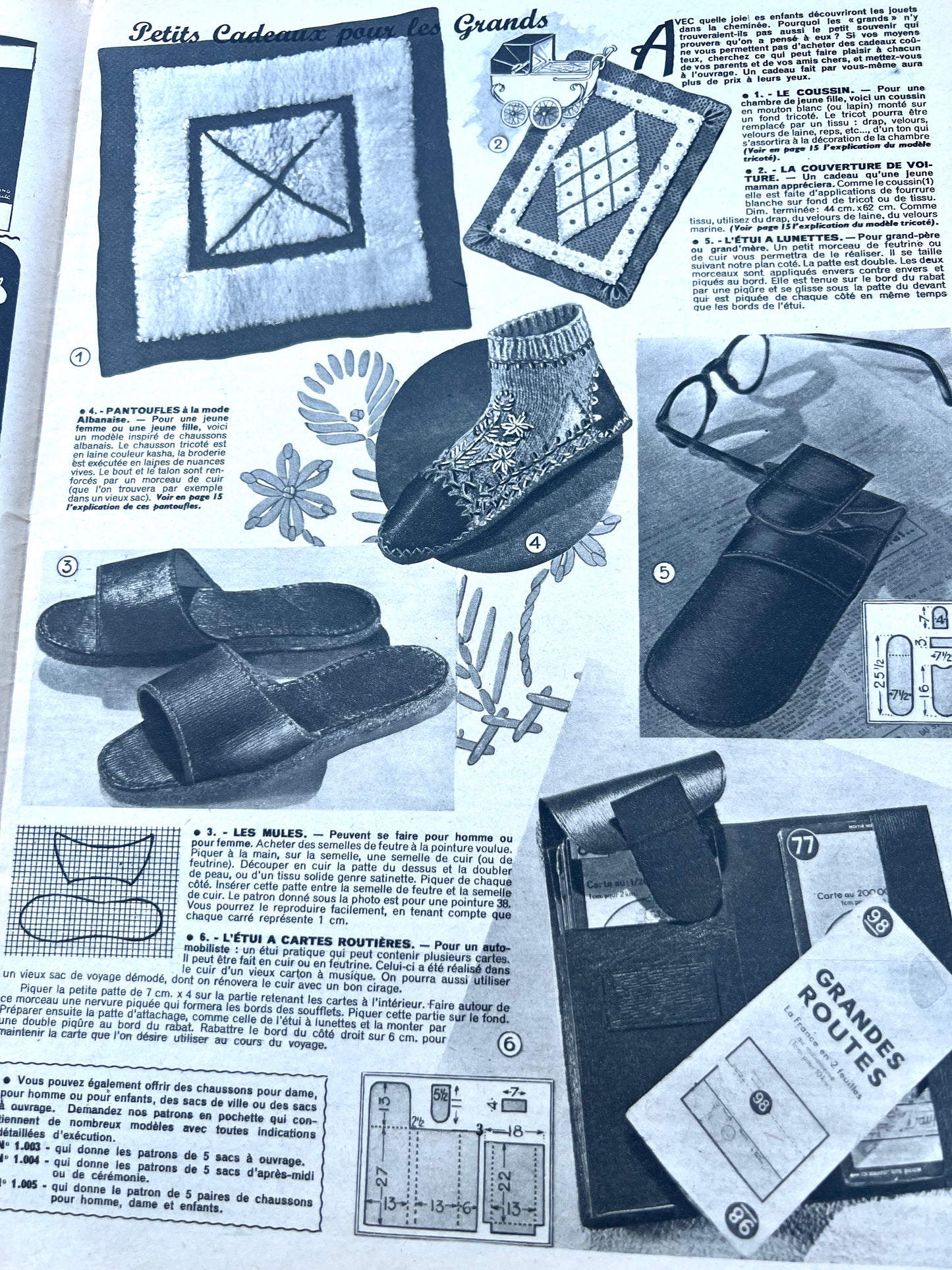 Christmas Presents + Winter Outfits in 8th December 1949 French Fashion Magazine Votre Mode