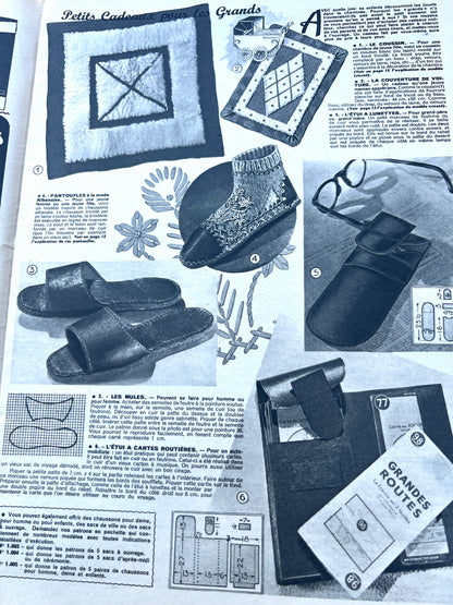 Christmas Presents + Winter Outfits in 8th December 1949 French Fashion Magazine Votre Mode