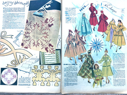 Christmas Presents + Winter Outfits in 8th December 1949 French Fashion Magazine Votre Mode