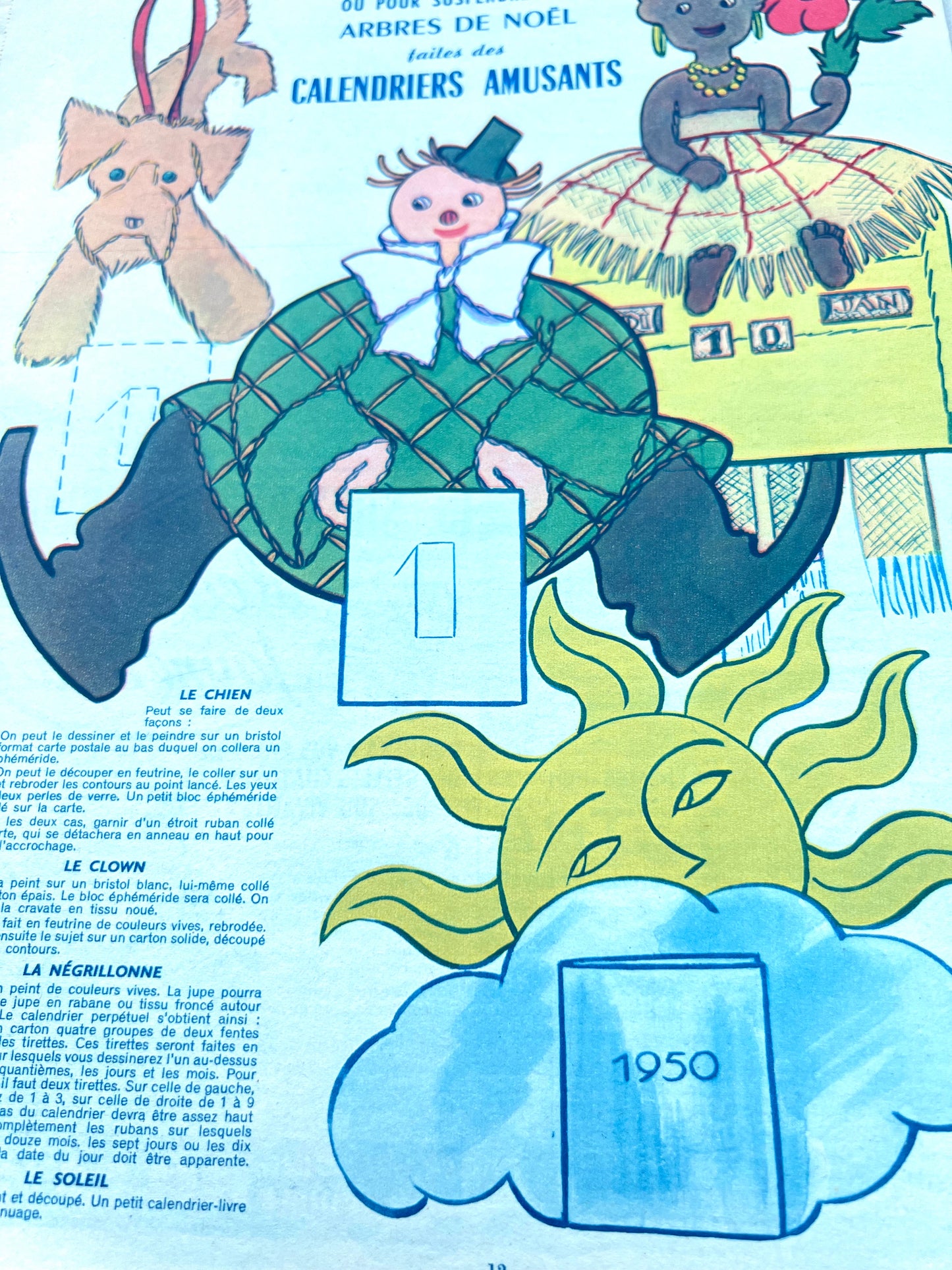Christmas Presents + Winter Outfits in 8th December 1949 French Fashion Magazine Votre Mode
