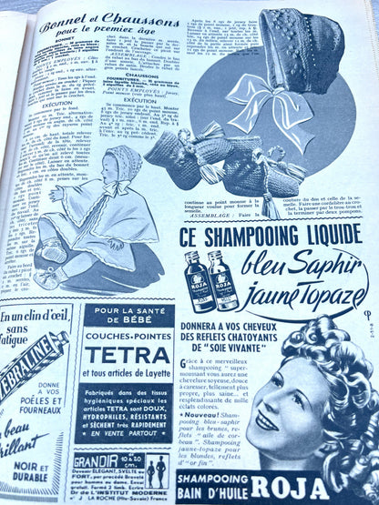 Christmas Presents + Winter Outfits in 8th December 1949 French Fashion Magazine Votre Mode