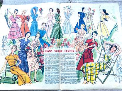 Children Playing and Clothes for Housework in 1st March 1951 French Women's Magazine Votre Mode