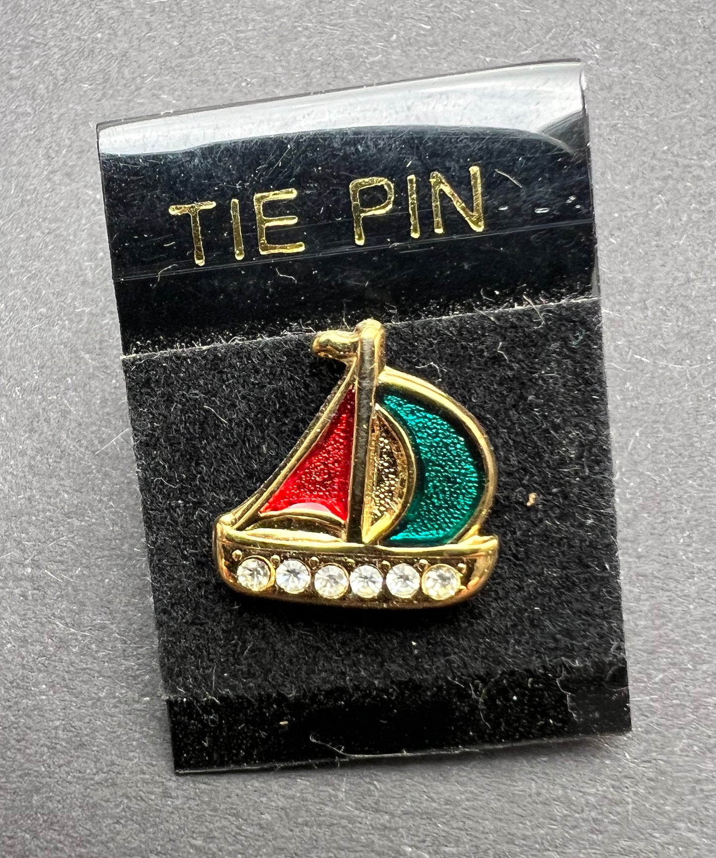 Gorgeous Vintage Enamel & Diamante Tie Pins - Choice of 3 designs