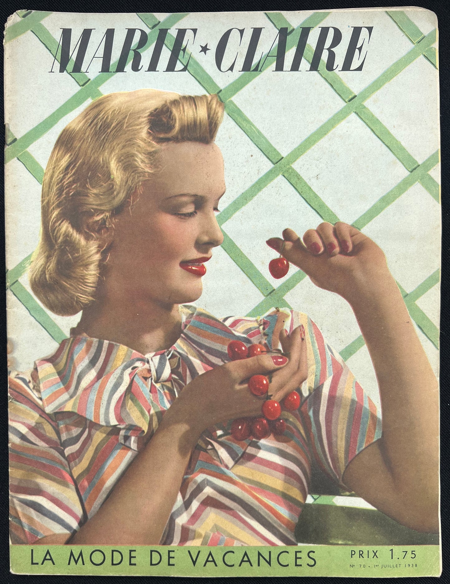 Swimsuits and Beach Wear in the 1930s in July 1938 French MARIE CLAIRE