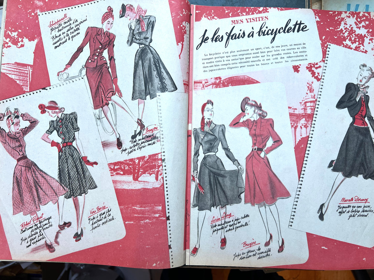 Appreciating the Sun in 3rd May 1941 Wartime MARIE CLAIRE no.197