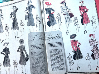 Appreciating the Sun in 3rd May 1941 Wartime MARIE CLAIRE no.197