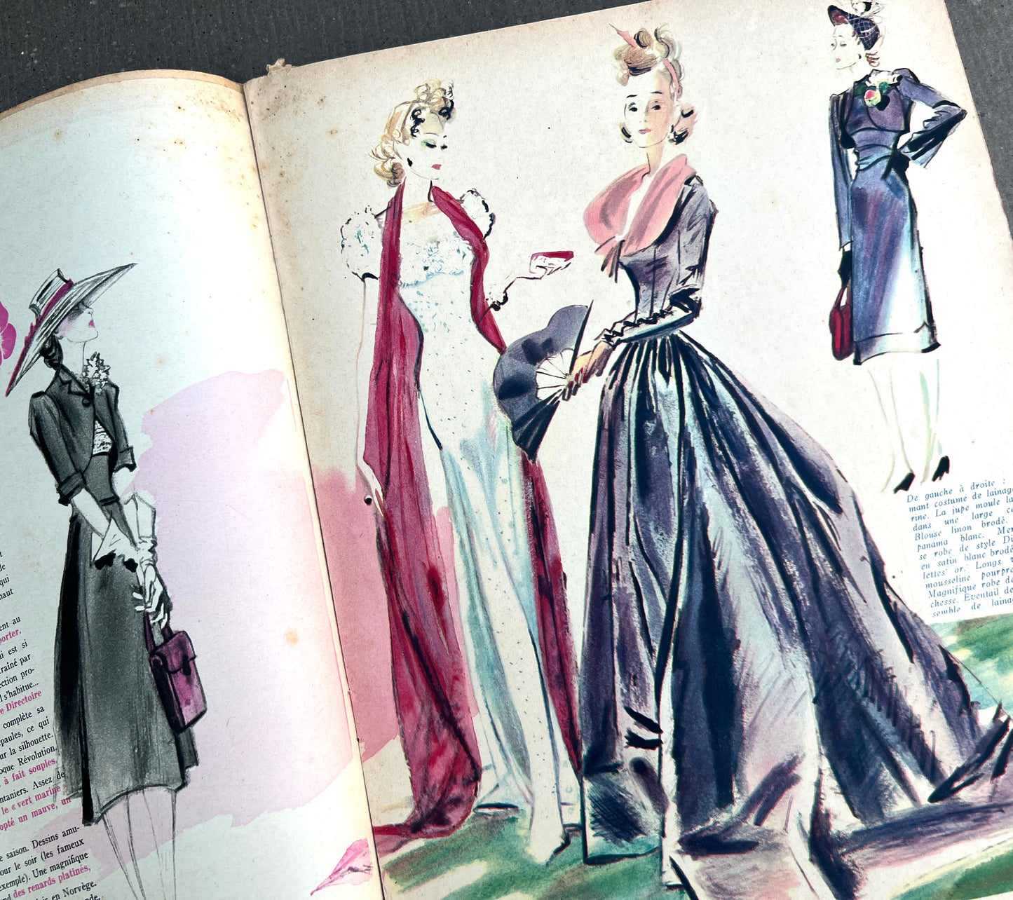 The New Designs of the GRANDS COUTURIERS in 3rd March 1939 French MARIE CLAIRE