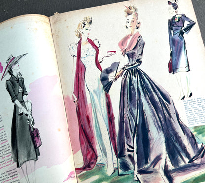 The New Designs of the GRANDS COUTURIERS in 3rd March 1939 French MARIE CLAIRE