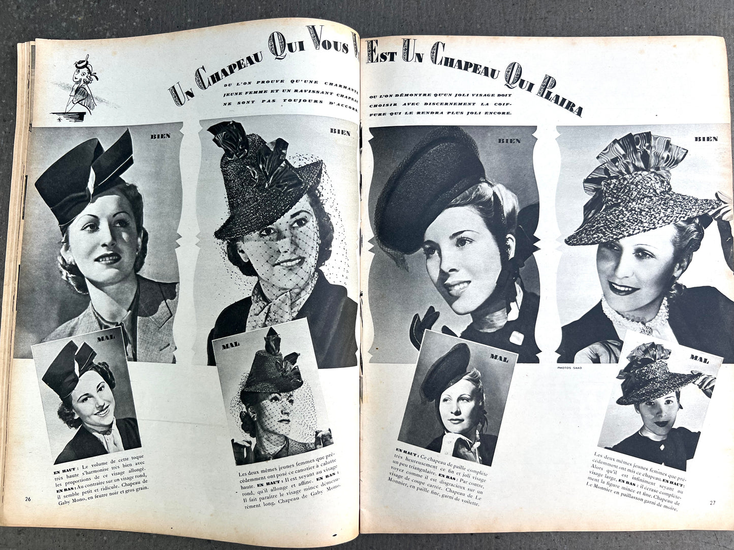 Lovely Cover on 17th March 1939 French MARIE CLAIRE