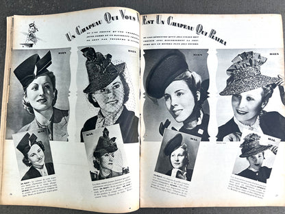 Lovely Cover on 17th March 1939 French MARIE CLAIRE