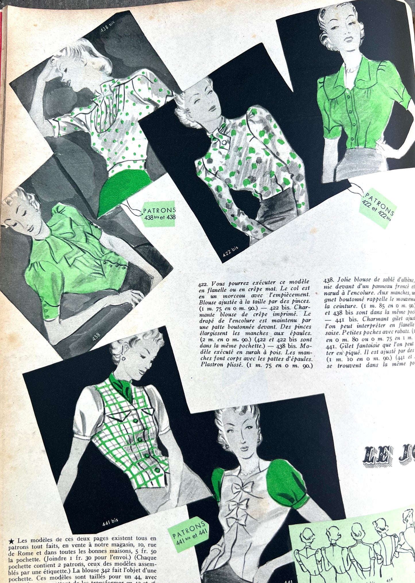 Fashion and Homemaking in 24th March 1939 French Marie Claire