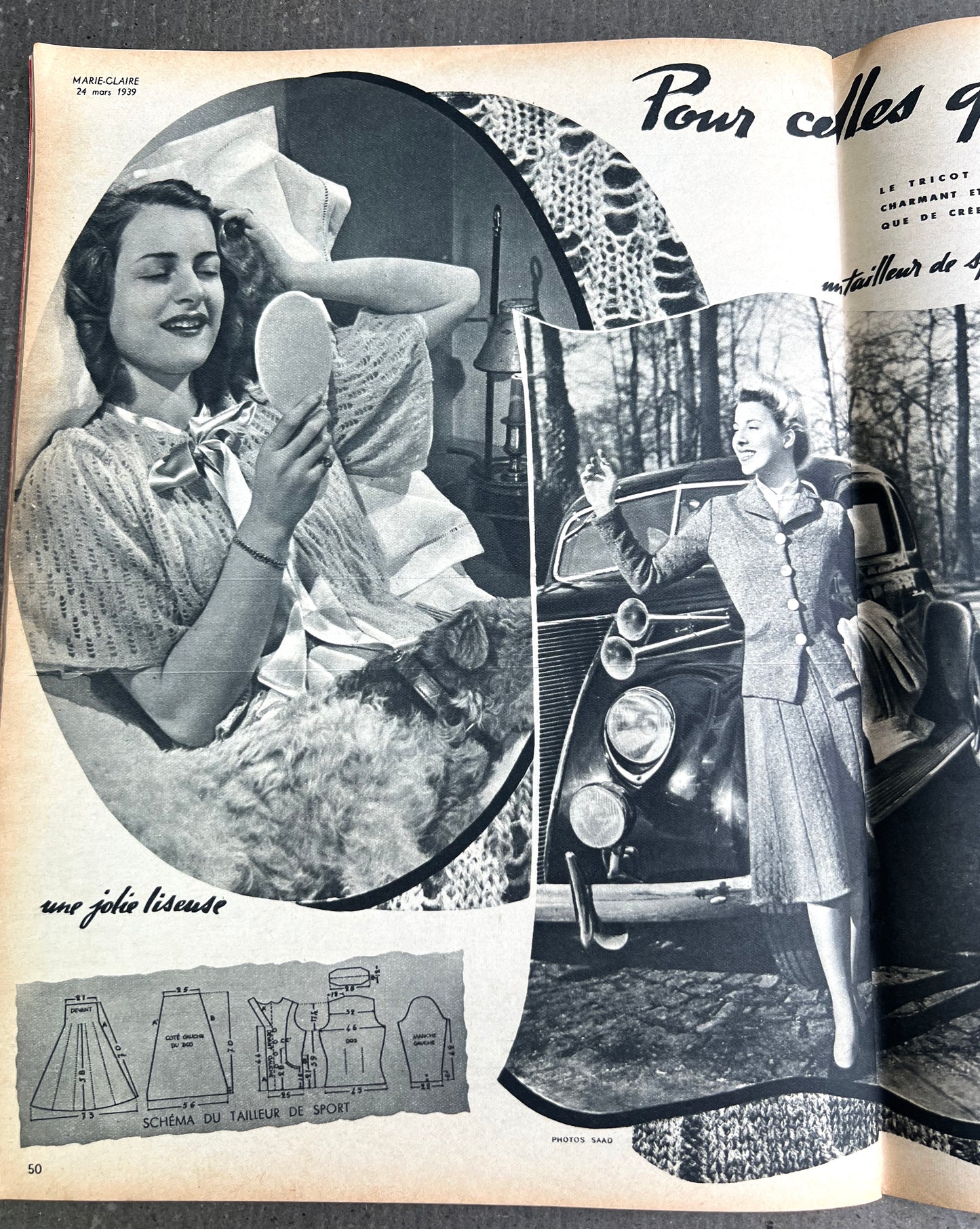 Fashion and Homemaking in 24th March 1939 French Marie Claire
