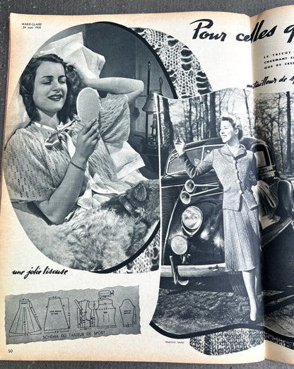 Fashion and Homemaking in 24th March 1939 French Marie Claire