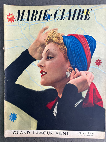 Corsets, Washing Up + Jean Harlow in 10th Feb 1939 French MARIE CLAIRE