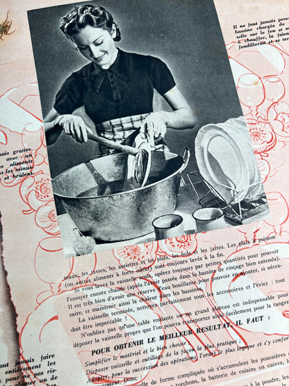 Corsets, Washing Up + Jean Harlow in 10th Feb 1939 French MARIE CLAIRE