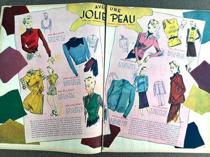 Corsets, Washing Up + Jean Harlow in 10th Feb 1939 French MARIE CLAIRE