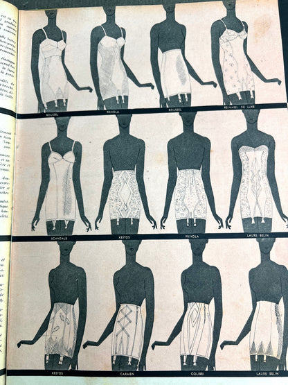 Corsets, Washing Up + Jean Harlow in 10th Feb 1939 French MARIE CLAIRE