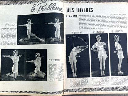 Corsets, Washing Up + Jean Harlow in 10th Feb 1939 French MARIE CLAIRE