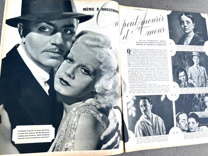 Corsets, Washing Up + Jean Harlow in 10th Feb 1939 French MARIE CLAIRE