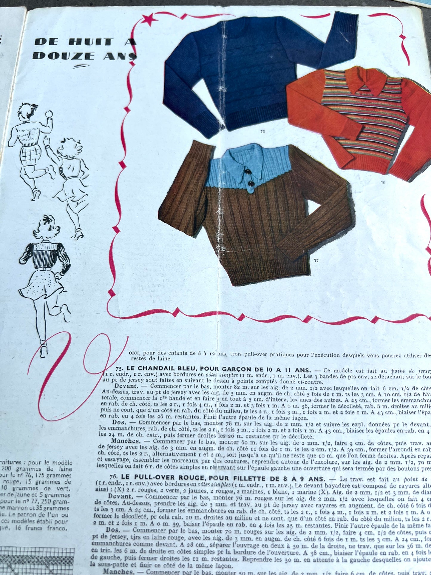 Great Illustrations in September-October 1945 French Fashion Paper Modes & Travaux  (Incomplete)