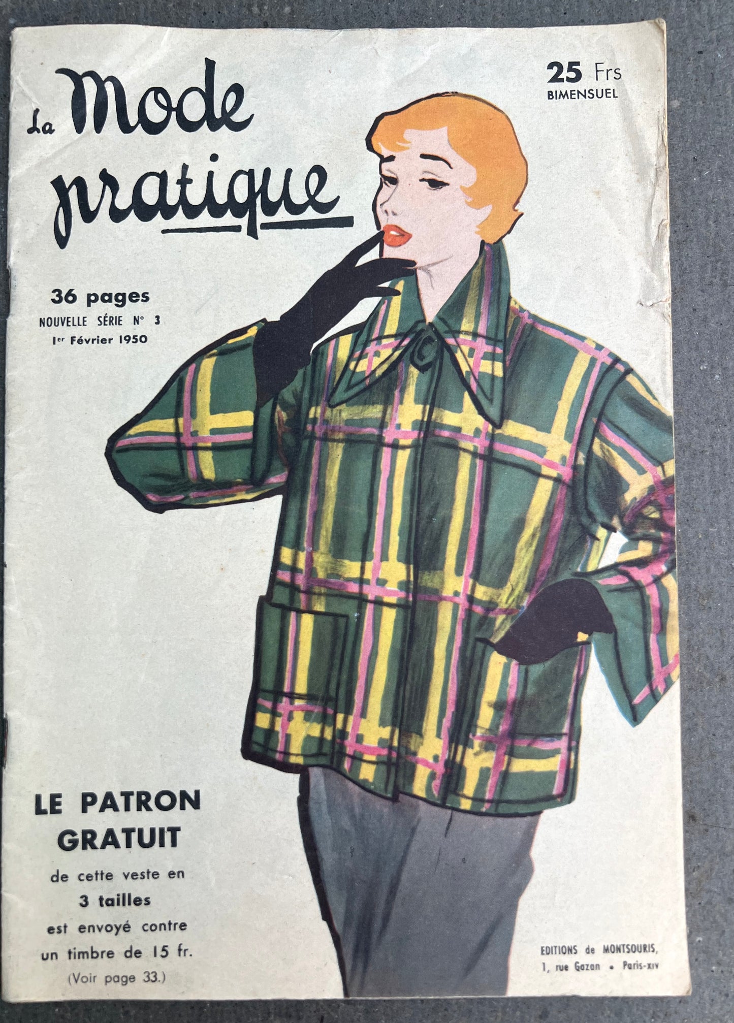Lots of Lovely Fashion Illustrations in 1st February 1950 La Mode Practique