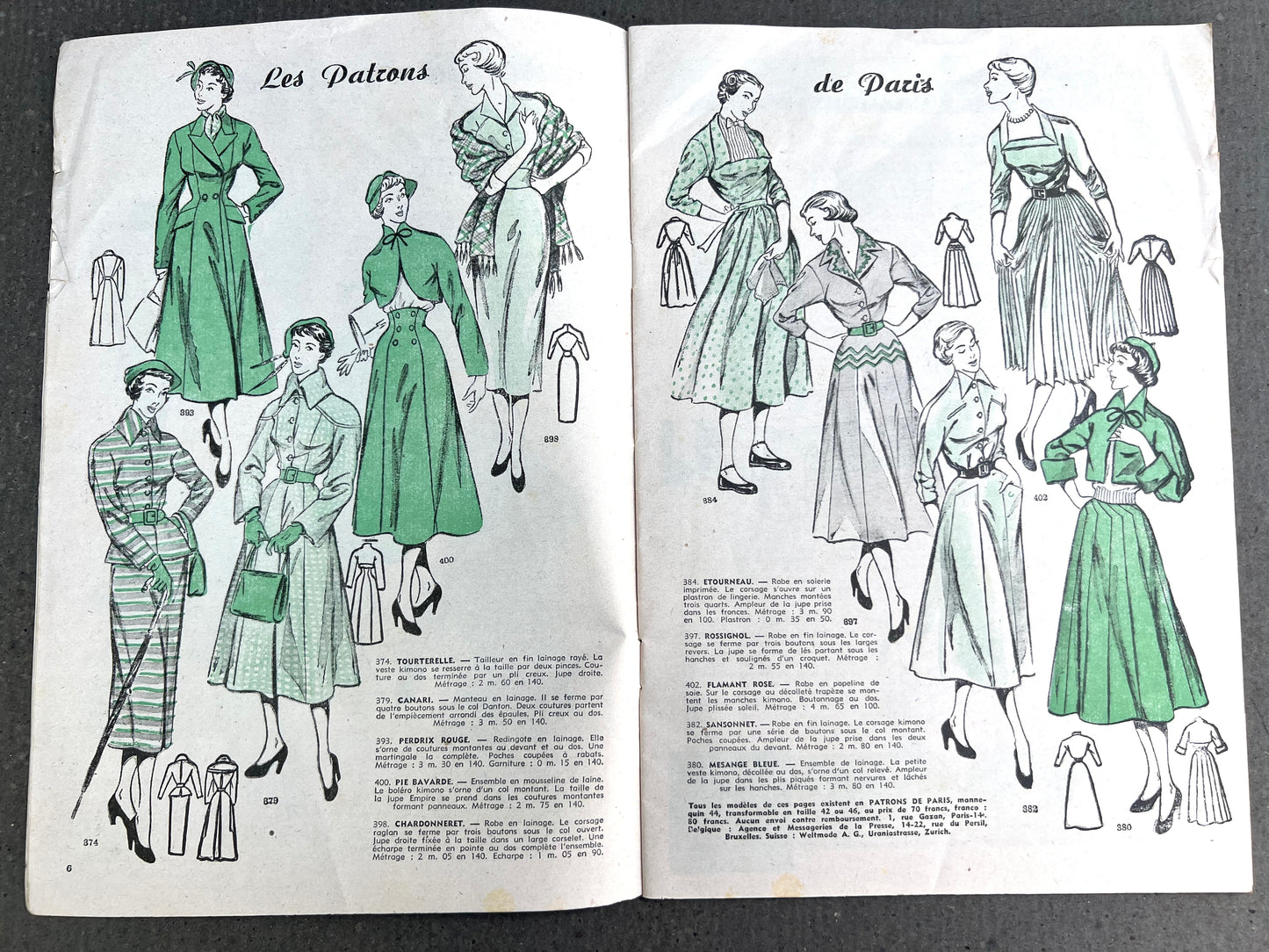 Lots of Lovely Fashion Illustrations in 1st February 1950 La Mode Practique